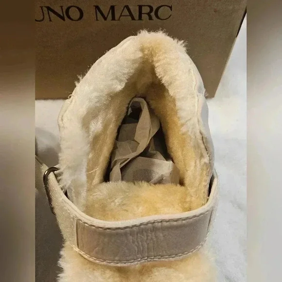 Bruno Marc light tan 12c fur girl boots - Picture 5 of 15